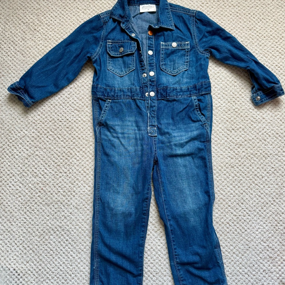 Kids Denim Jumpsuit